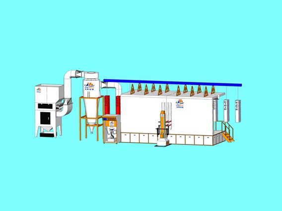 普通大旋風回收噴粉房 