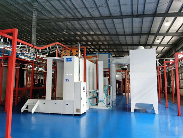 塑料板半包圍噴粉房